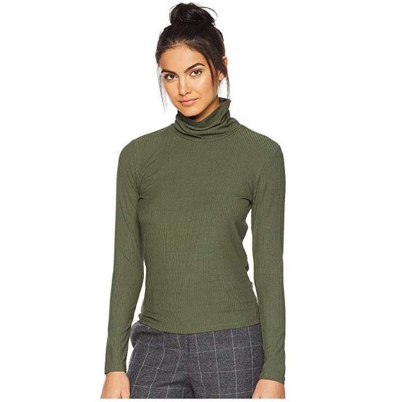 Joe’s Jeans Harriette Turtleneck in Forest Floor - Picture 2 of 6